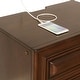 preview thumbnail 6 of 6, Oslo Traditional Wood 3-Drawer Nightstand with USB by Furniture of America