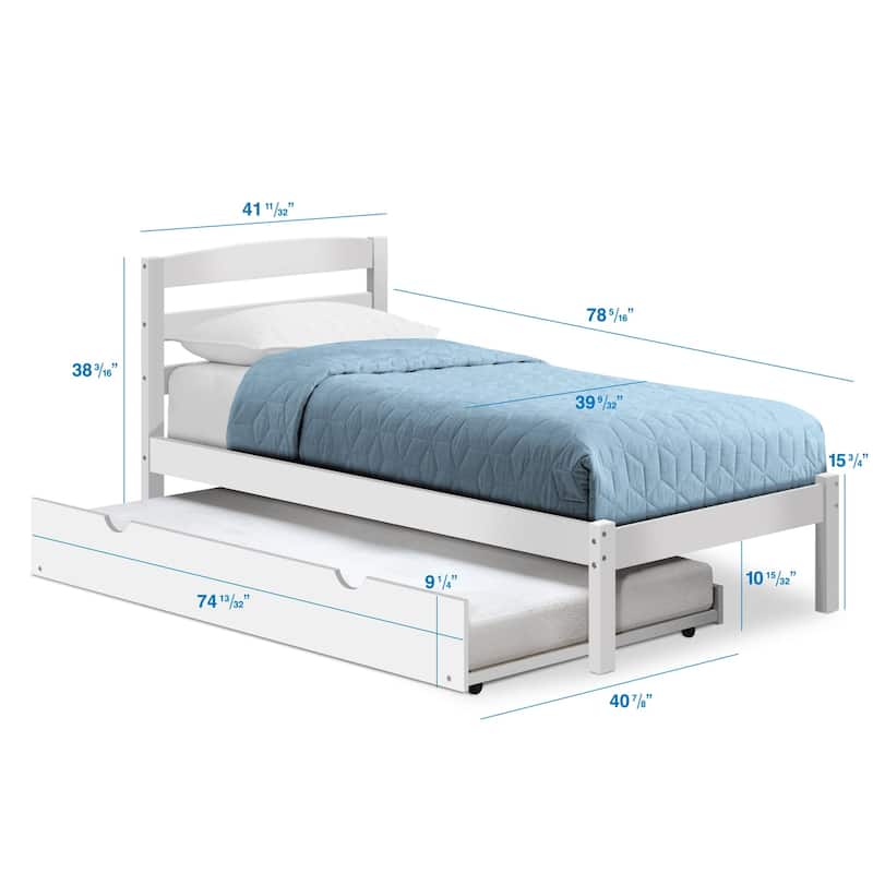 P'kolino Twin Bed with trundle bed