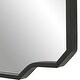 preview thumbnail 6 of 5, Iron Framed Curved Wall Mirror - 35.75" - Matte Black Finish