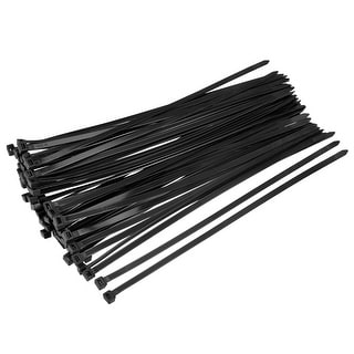 Cable Zip Ties 350mmx7.6mm Self-Locking Nylon Tie Wraps 40pcs - Black ...