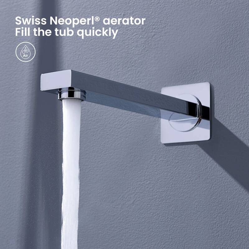 Pressure Balanced Ceiling Mounted 3-Function Shower System with Rough In Valve