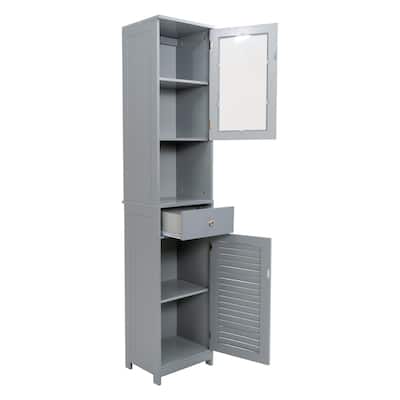 70.9" H Bathroom Storage Cabinet with 2 Doors & 1 Drawer,Freestanding Storage Tower