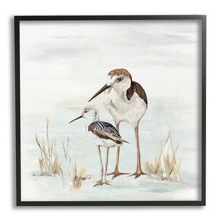 Stupell Sandpipers Duo Coastal Beach Bird Framed Giclee Art by Patricia ...