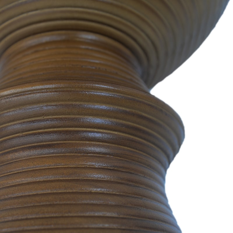 Holmen Outdoor Modern MGO Round End Table by Christopher Knight Home - 16.25Lx16.25Wx20.75H