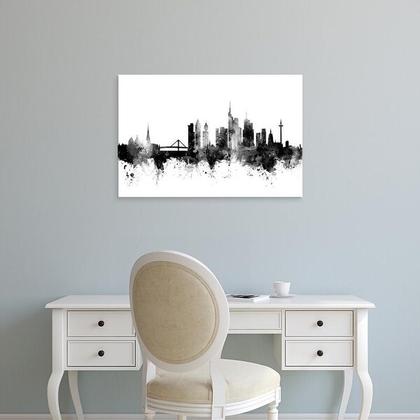 Easy Art Prints Michael Tompsett's 'Frankfurt Germany Skyline' Premium Canvas Art