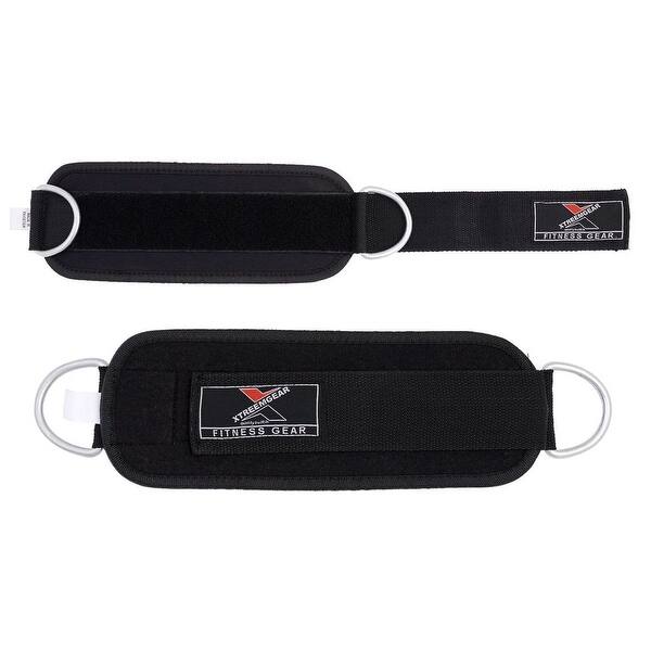 Ankle Strap Gym Twin D-Ring Multi Cable Attachment Leg Thigh Pulley Lifting Ankle Strap Gym Twin D-Ring Multi Cable Attachment Leg Thigh Pulley Lifting