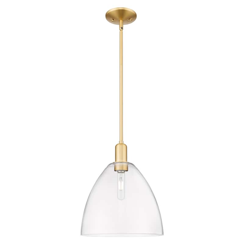 Innovations Lighting Endless Possibilities Arcadia - Bristol - 1 Light 12" Stem Hung Mini Pendant - Clear/Satin Gold