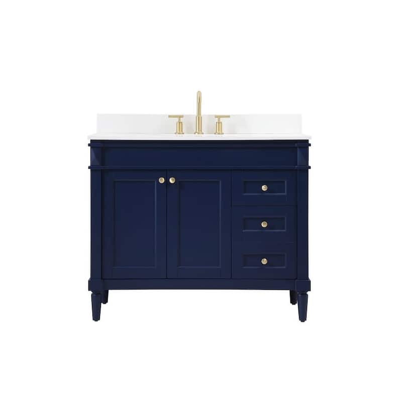 Elegant Lighting VF31842-BS Bennett 42" Free Standing Single Basin