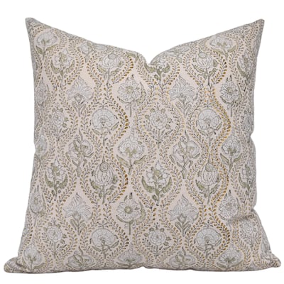 Fabdivine Cotton Farmhouse Block print pillow Cover