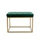 preview thumbnail 57 of 74, Upholstered Tufted Velvet Ottoman, Modern End of Bed Bench with Golden Metal Frame, Entryway Footrest Stool