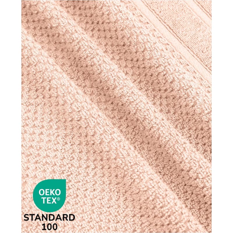 Feather and Stitch NY 650 GSM Premium Cotton 6 Piece Towel Set Super Absorbent Quick Dry Spa Quality