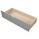 preview thumbnail 10 of 24, Twin Size Platform Storage Bed with 2 Drawers, Gray
