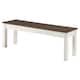Option White distressed finish, seat in brown lacquer.