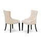 preview thumbnail 28 of 35, Dining Set Included Rectangular Table and Parson Chairs - Distressed Jacobean Finish (Finish & Pieces Option)