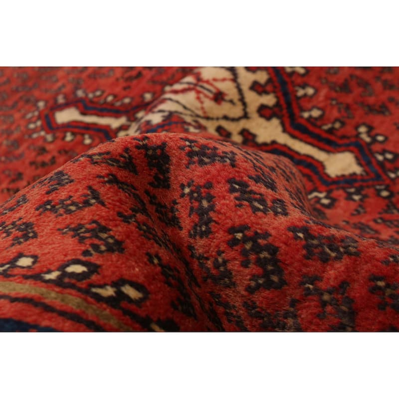 Anadol Black, Red Rug 4'7" x 7'3" - 4'3 x 6'9
