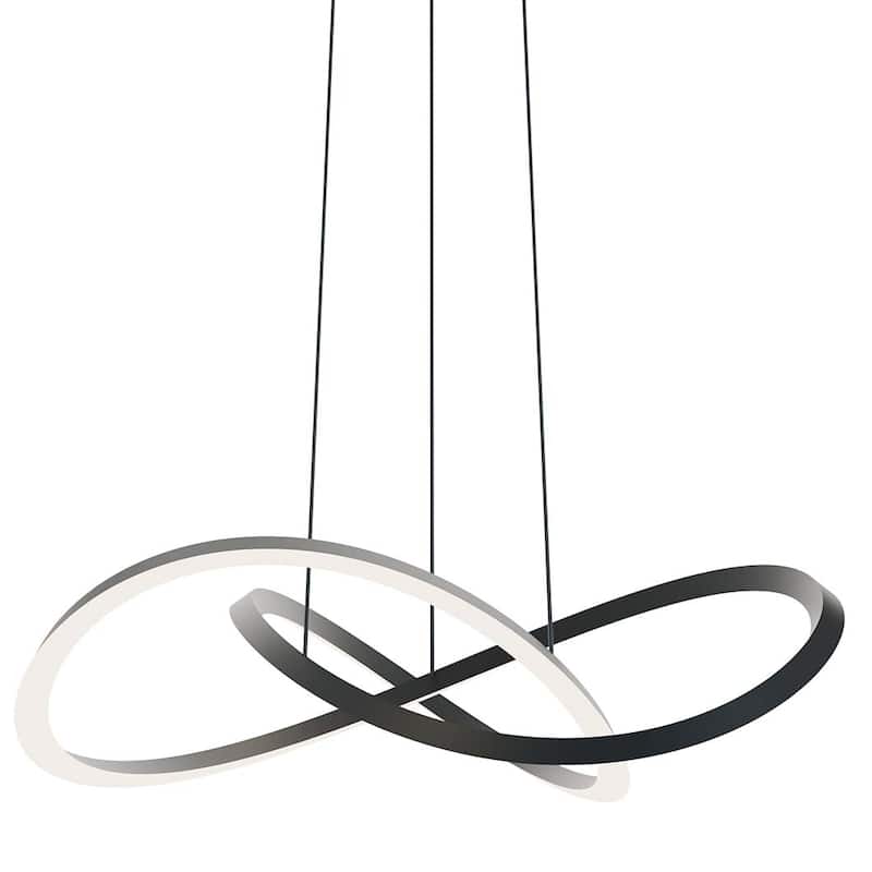 AFX CLSP24LAJUD Celeste 24" Wide Suspension Pendant - Black