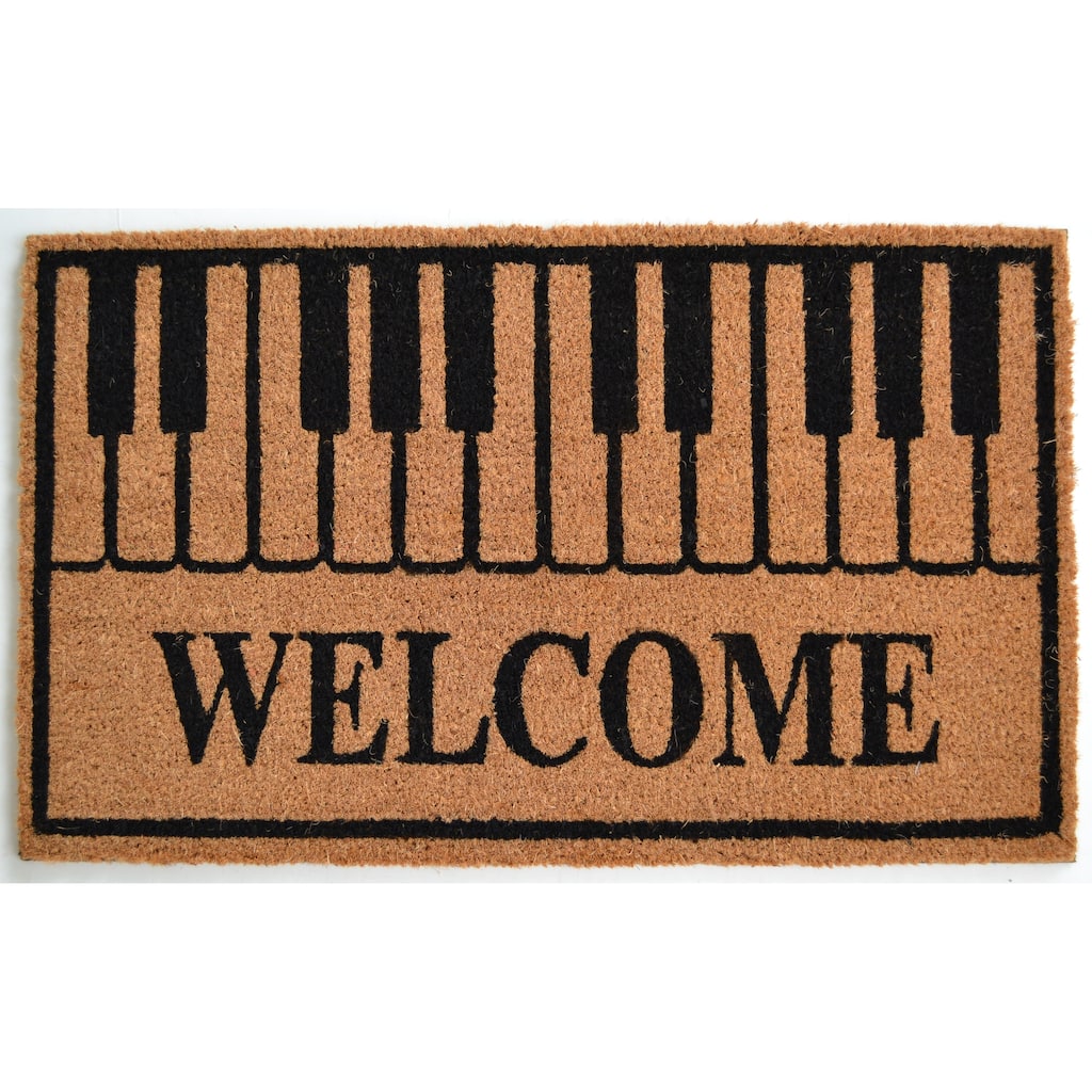 Piano Keys Welcome Outdoor DoorMat