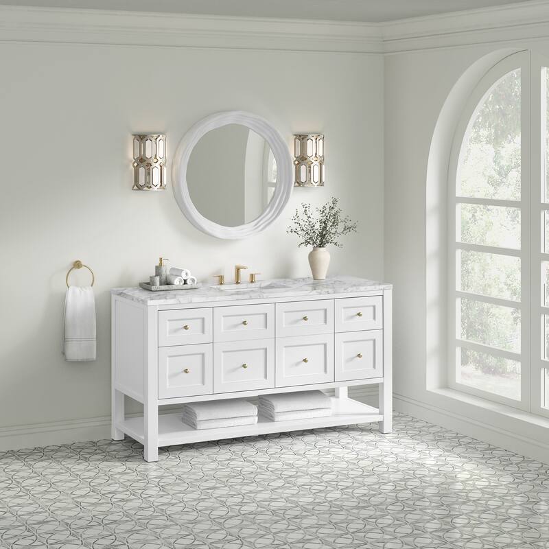 Breckenridge 60" Single Vanity, Bright White - 60S