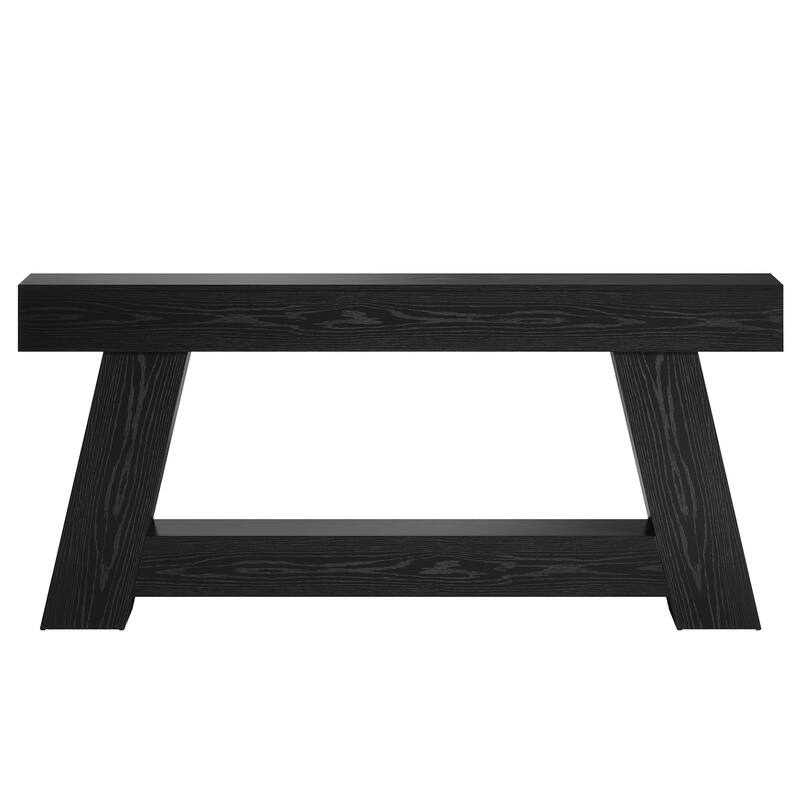 70.9-Inch Farmhouse Console Table, Wooden Sofa Table for Living Room