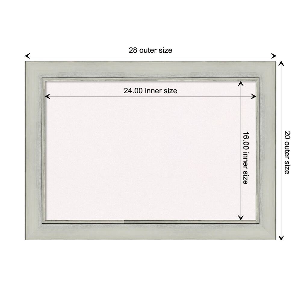 Flair Framed White Corkboard Bulletin Board