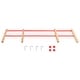 preview thumbnail 6 of 6, vidaXL Backrest for Snow Sledge Removable Backrest for Toboggan Wooden Sledge - 38.8" x 6.3" x 0.1"