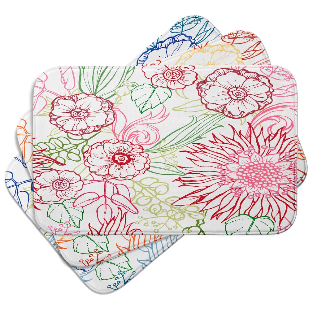 Zentangle Color Bath Mat