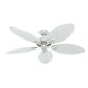 preview thumbnail 3 of 8, Hunter 54" Bayview Outdoor Ceiling Fan with Pull Chain - Tropical - DAMP RATED!