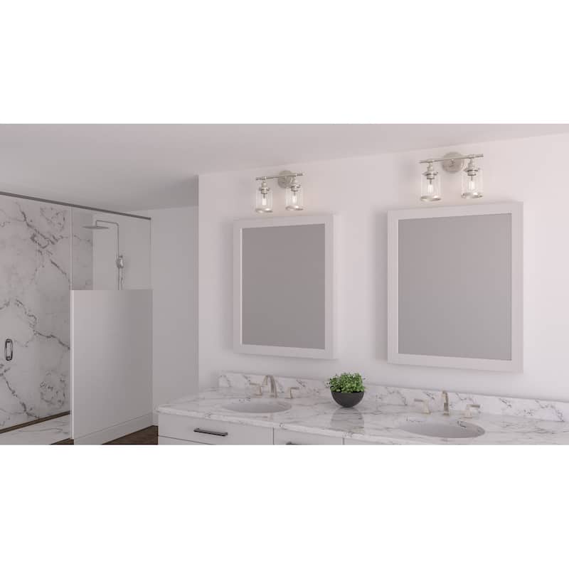 Dixie 2-Light Polished Chrome Vanity Light