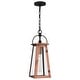 preview thumbnail 1 of 6, Carolina 1-Light Aged Copper Mini Pendant Light