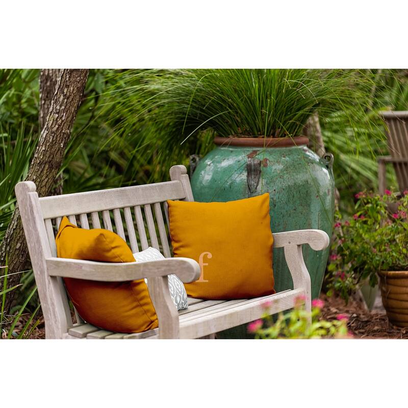 Modern Monogram Indoor/Outdoor Throw Pillow-F