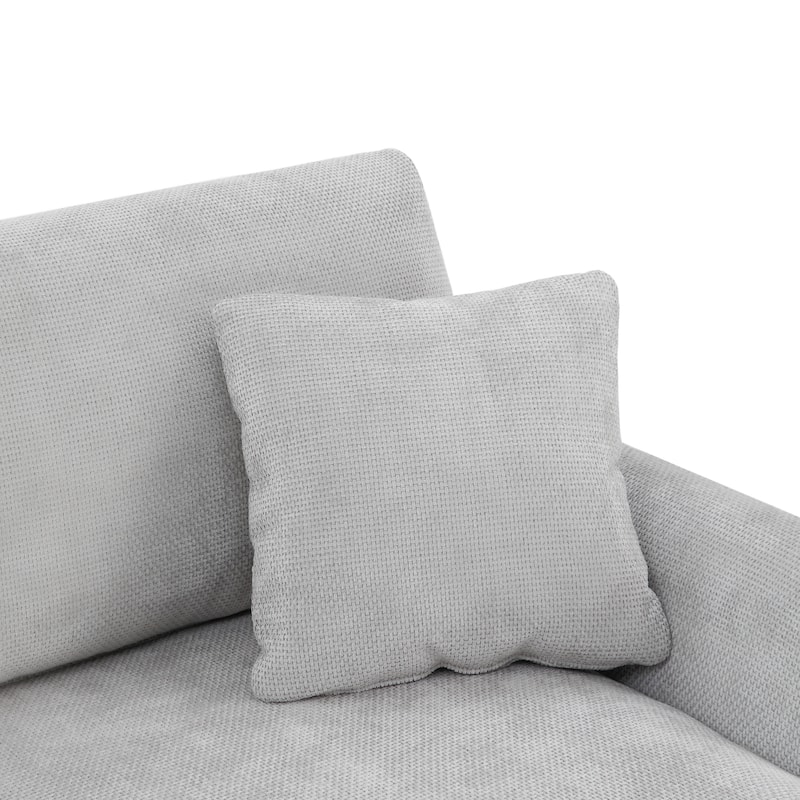 Rosita Modern L-shaped Sectional Sofa with Chaise Lounge by GDFStudio
