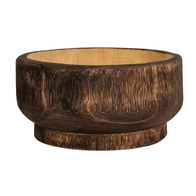 Two-Tone Paulownia Wood Bowl