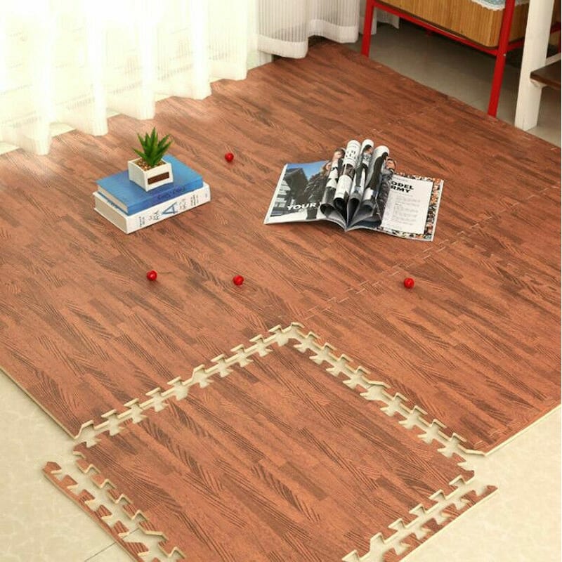 12 Tiles Gym Foam Puzzle Floor Tiles 24x24" Interlocking Floor Mats 48sq.ft