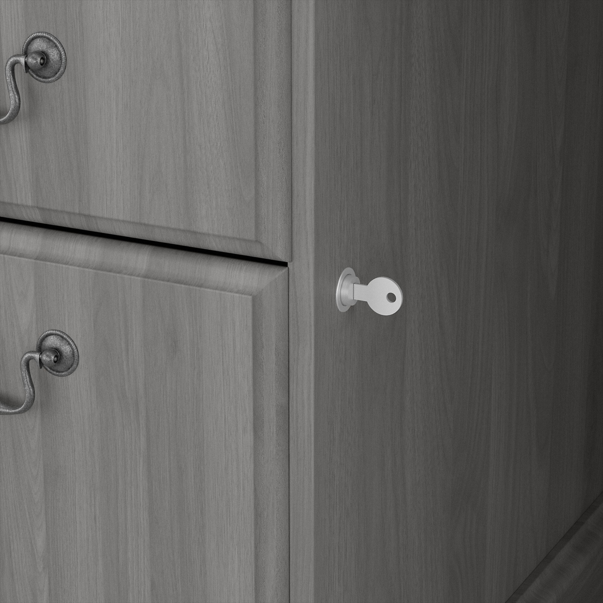 Saratoga Executive Desk, File Cabinet and Bookcases by Bush - Picture 9 of 14