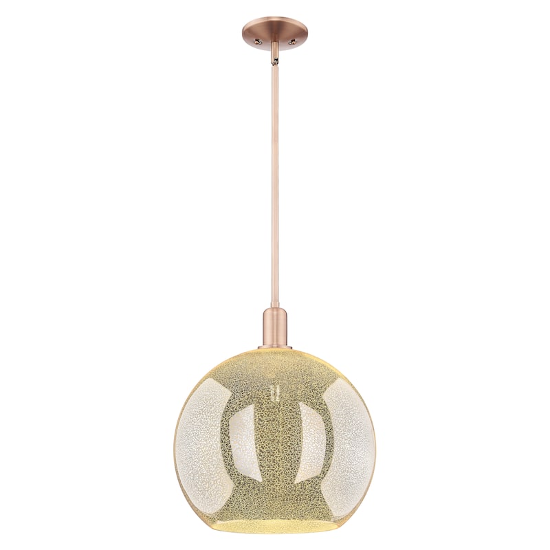 Innovations Lighting Endless Possibilities Arcadia - Athens - 1 Light 14" Stem Hung Mini Pendant - Mercury/Antique Copper