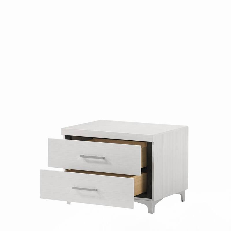 Casilda White Finish Nightstand