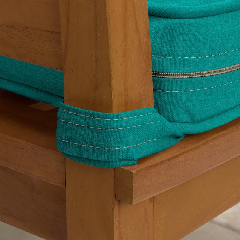 ARDEN Foam Outdoor Double Welted Bench Cushion, 48 x 18