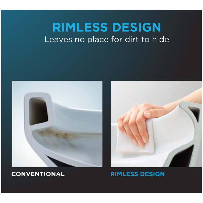 Toto MS446124CEMGN#01 Aquia IV 0.9 / 1.28 GPF Dual Flush Two Piece Elongated Toilet with Push Button Flush Seat Included