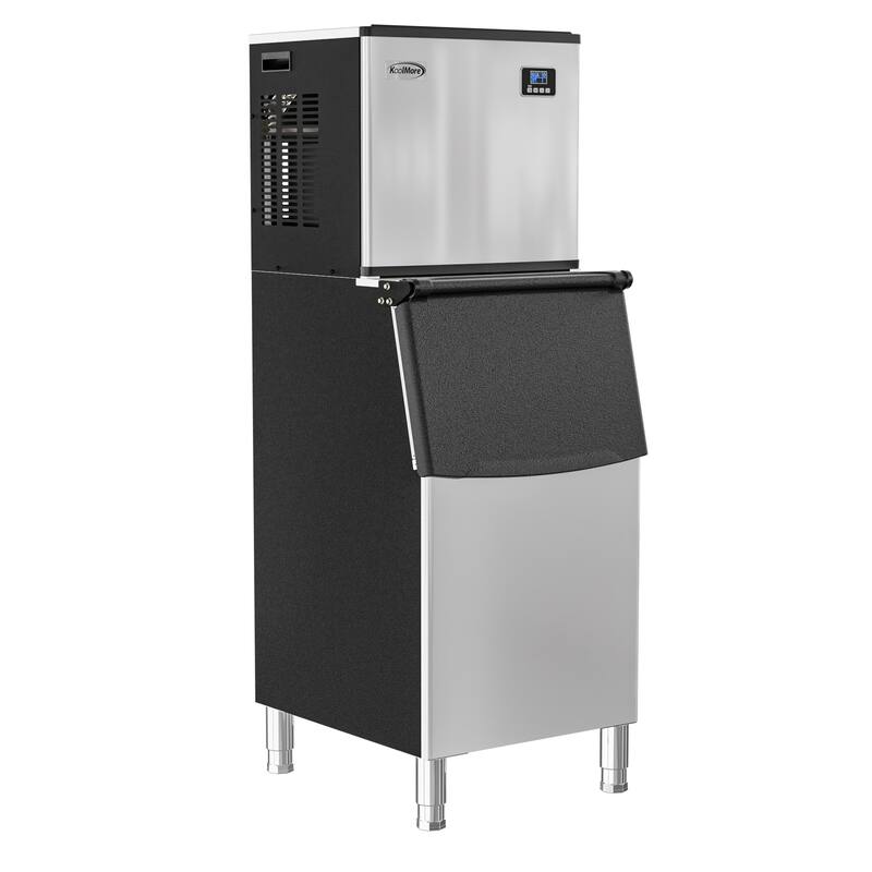 25 in. Stainless-Steel Commercial Ice Maker with Full Cube Production, 420 Lbs/24h