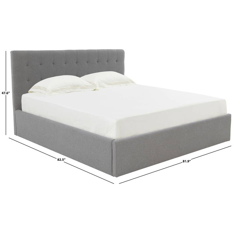 SAFAVIEH Couture Meliha Low Profile Tufted Platform Bed