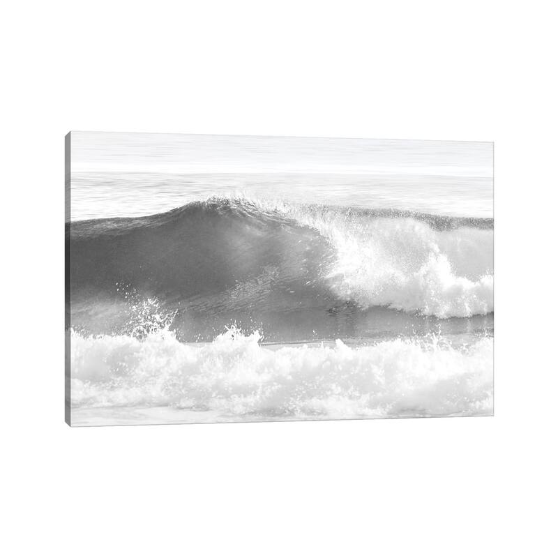 iCanvas "Black & White Wave I" by Maggie Olsen Canvas Print