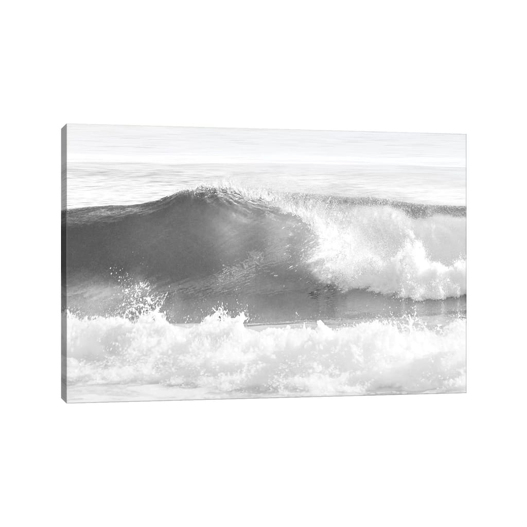 iCanvas "Black & White Wave I" by Maggie Olsen Canvas Print