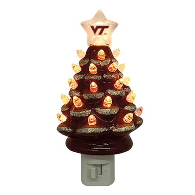 6.5" Virginia Tech Xmas Tree Nite Lite