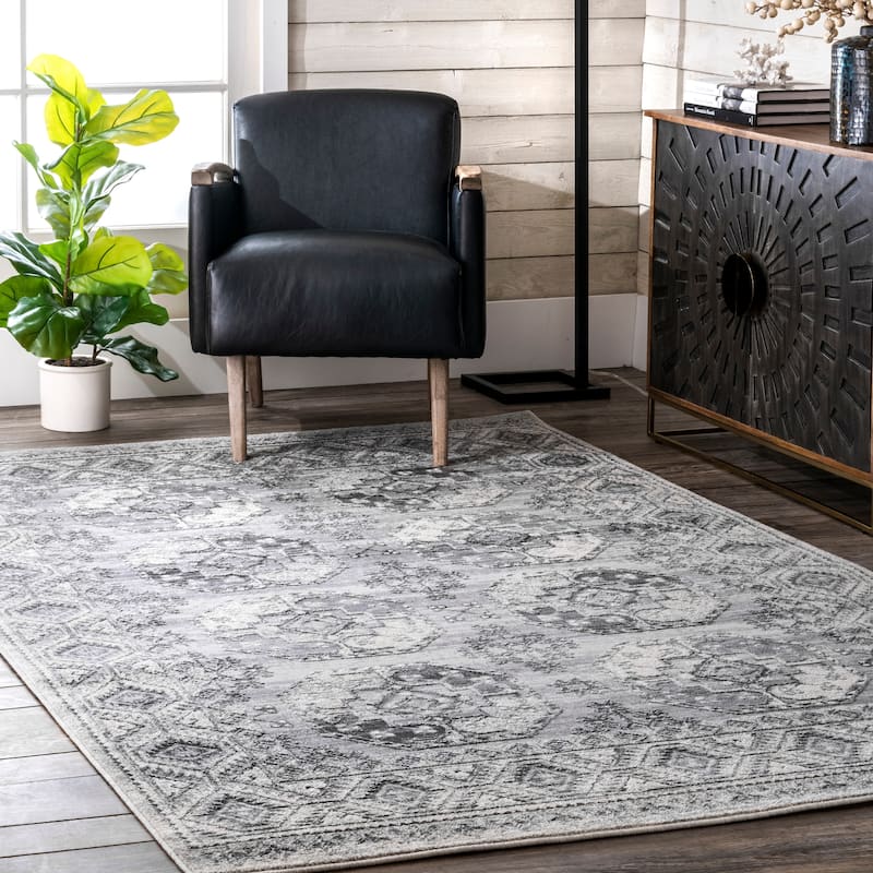 Nuloom Shea Vintage Area Rug - 3' x 5' - Grey