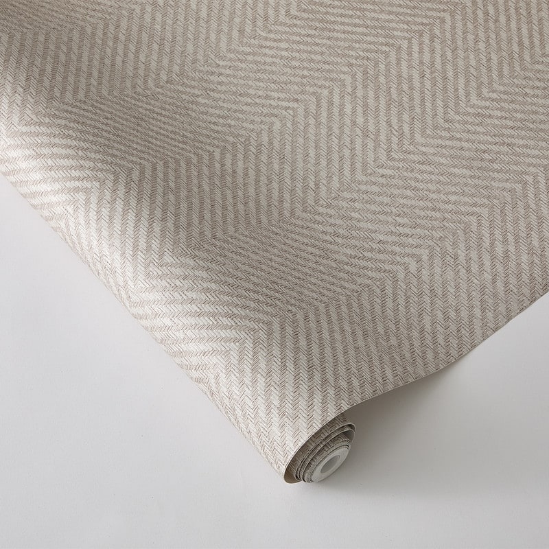 Tempaper Faux Grasscloth Parquet Textured Peel and Stick Wallpaper by Jeremiah Brent