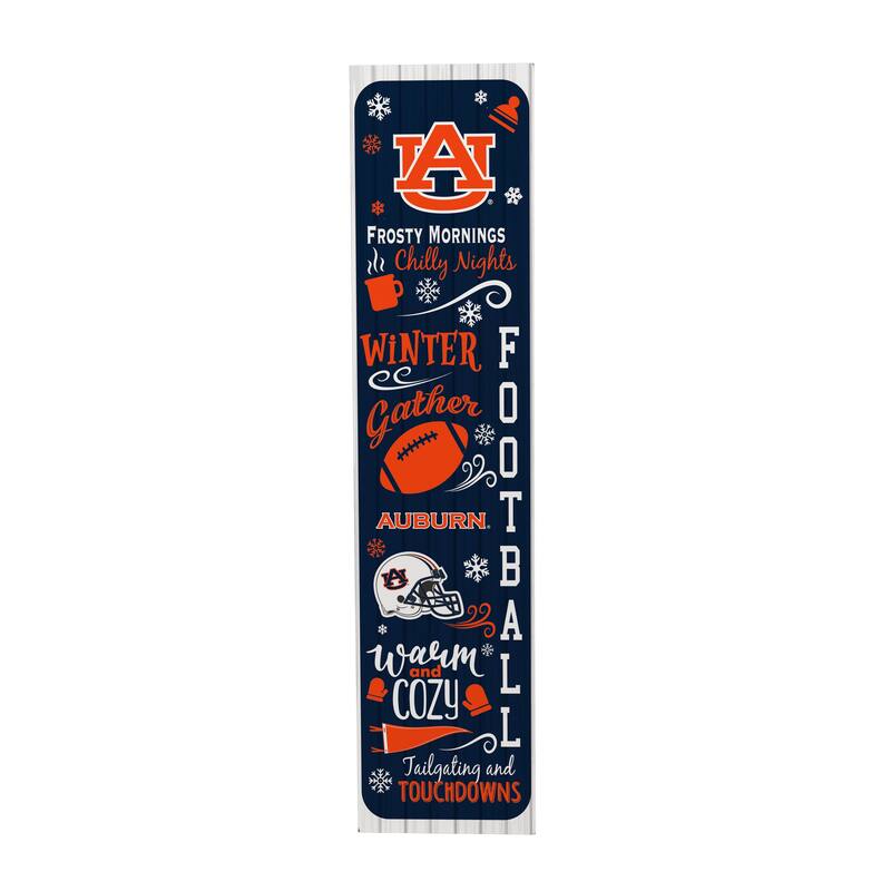 47" Double Sided Seasonal Porch Leaner, Auburn University - 47" x 11.25"