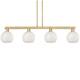 Option Brushed Brass / White Mouchette