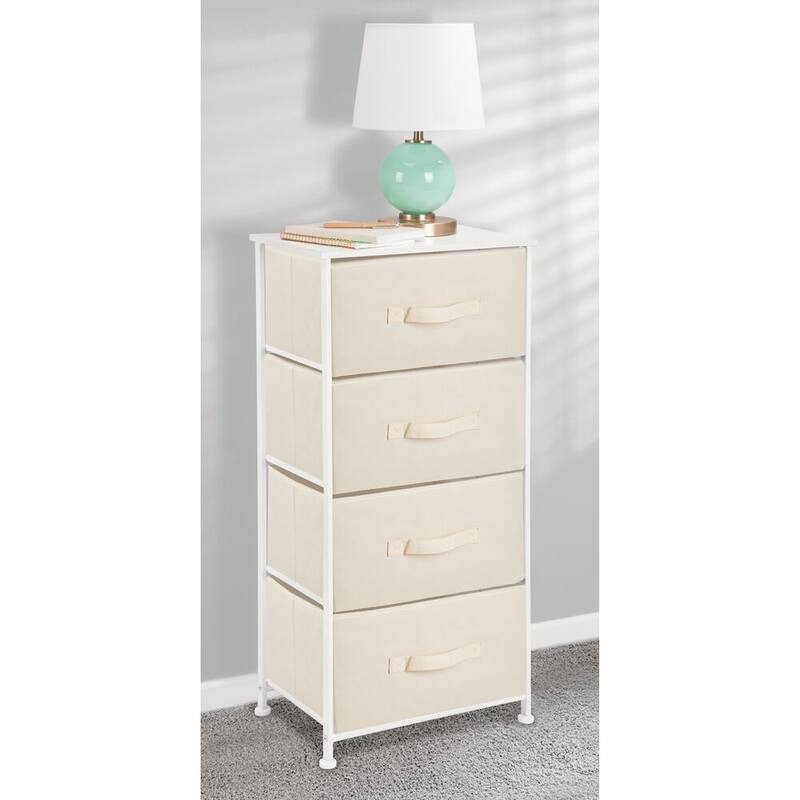 mDesign Vertical Dresser Storage Tower with 4 Drawers