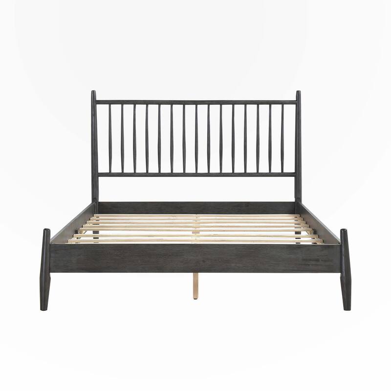 Mid-Century Modern Design Queen Platform Bed