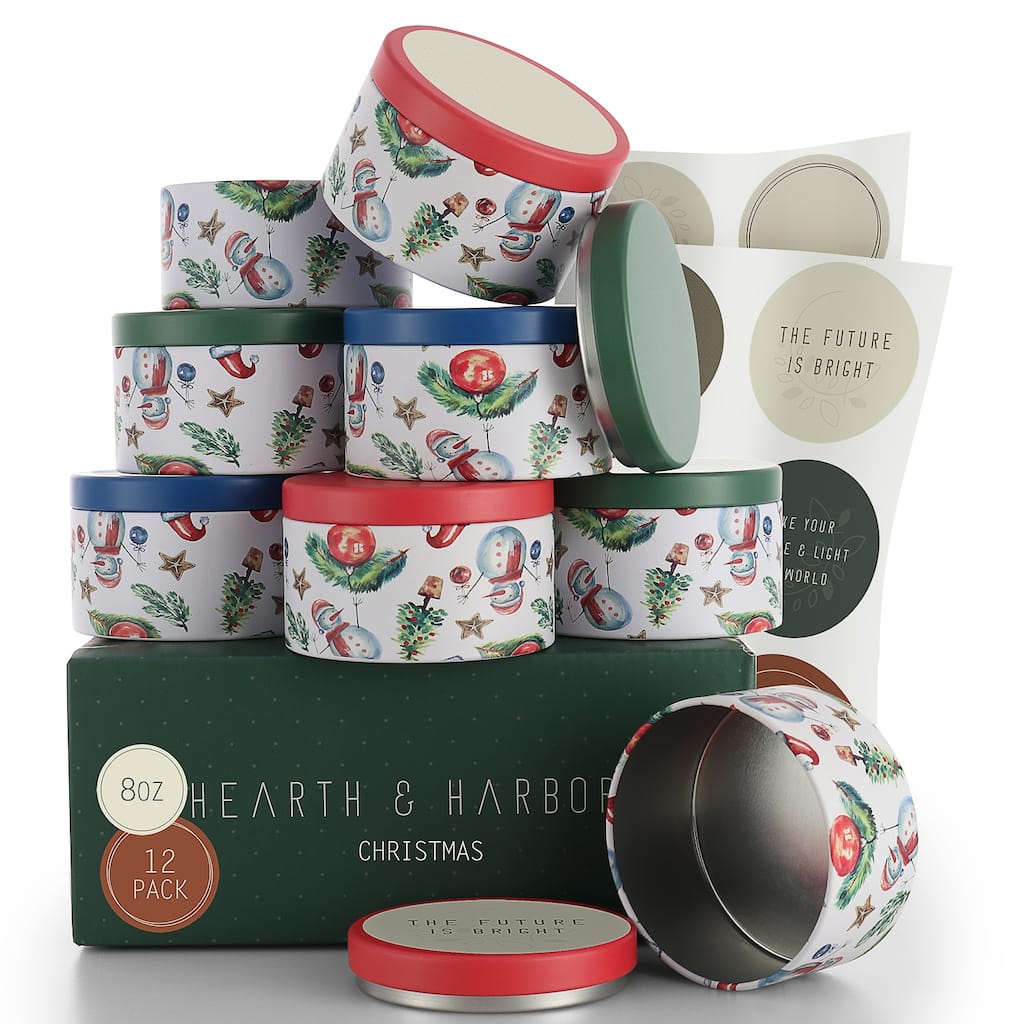 Empyrean Candle Tins - Candle Jars for Making Candles - DIY Candle Containers with Lids